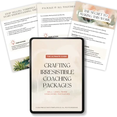 The Ultimate Guide of Crafting Irresistible Coaching Packages