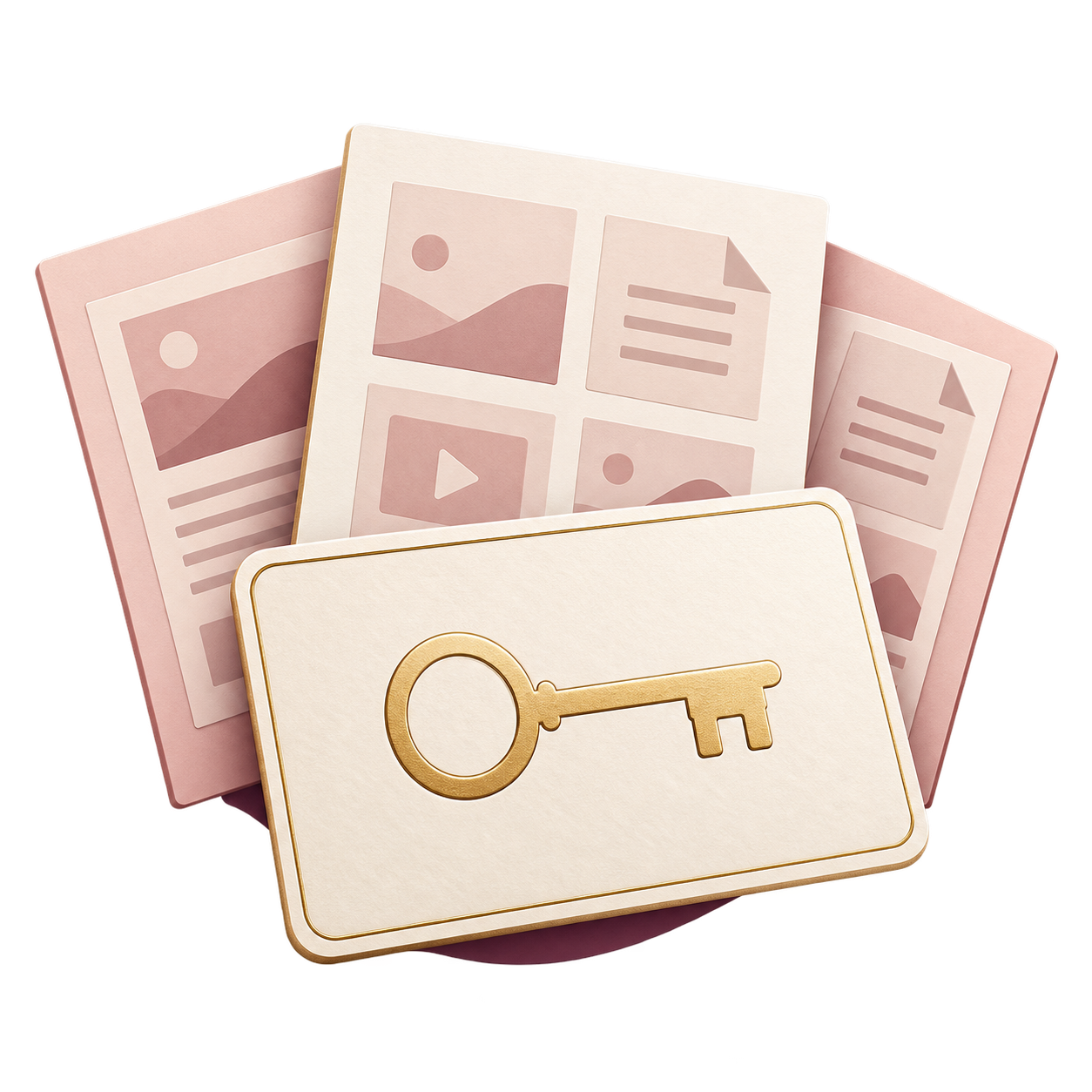 Membership access card and a library of content